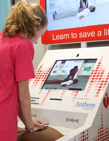 Airport Kiosks Teach Travelers Hands-Only CPR